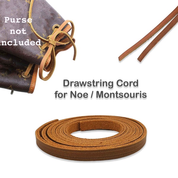 Leather Cord for noe - Replacement cord for noe montsouris - Drawstring cord - Leather cinch for bag handbag - noe pm gm Montsouris pm MM GM