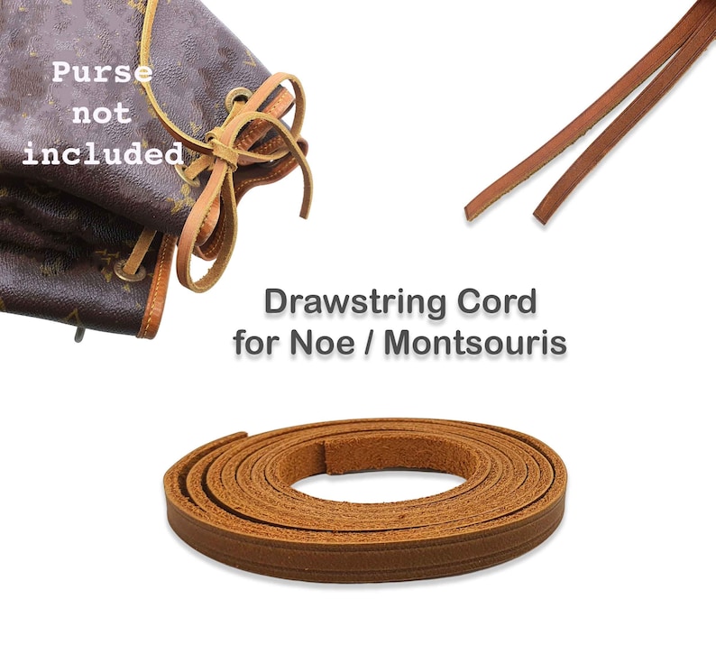 Leather Cord for noe Replacement cord for noe montsouris Drawstring cord Leather cinch for bag handbag noe pm gm Montsouris pm MM GM image 1