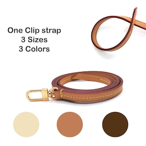 ONE CLIP Vachetta Rindsleder Crossbody Schultergurt Ersatz für Pochette Accessoires Handtaschen Taschen Lieblingstasche Eva Neverfull Beutel