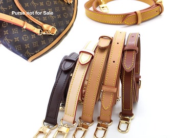 3/4" - 18mm Adjustable Vachetta Leather strap - handbag replacement strap - crossbody strap - strap for speedy - bag strap - Alma strap