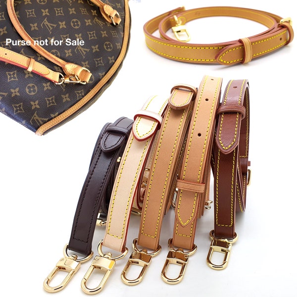 Cinturino in pelle Vachetta regolabile da 3/4" - 18 mm - cinturino di ricambio per borsa - cinturino a tracolla - cinturino per speedy - cinturino per borsa - cinturino Alma