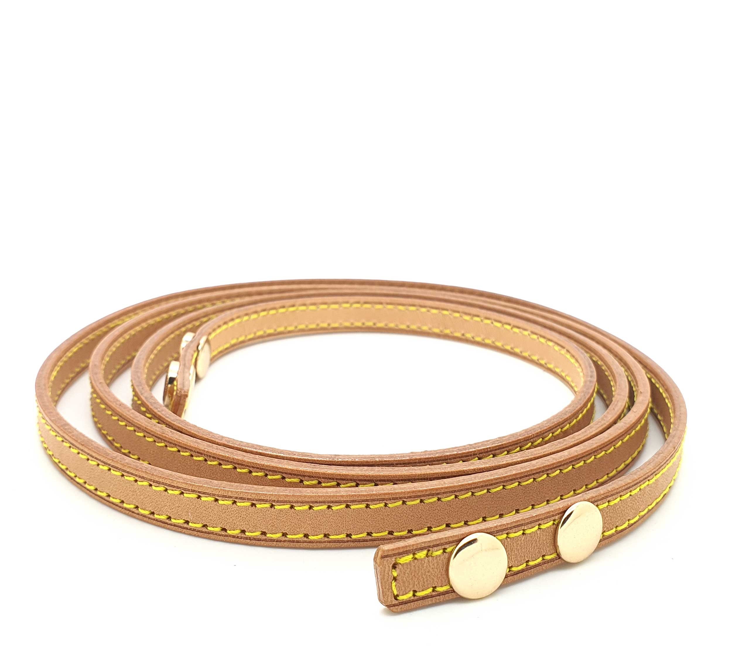 LOUIS VUITTON Leather Replacement Strap For Florentine Beige-US