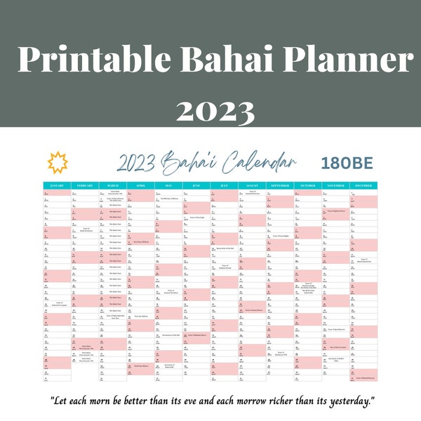 Baha'i Feast Etsy
