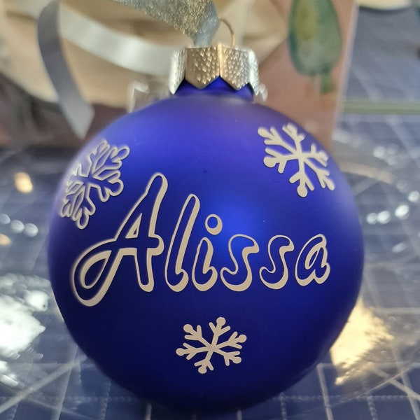 Weihnachtskugel Weihnachtskugeln personalisiert nach deinem Wunsch mit Namen oder Spruch