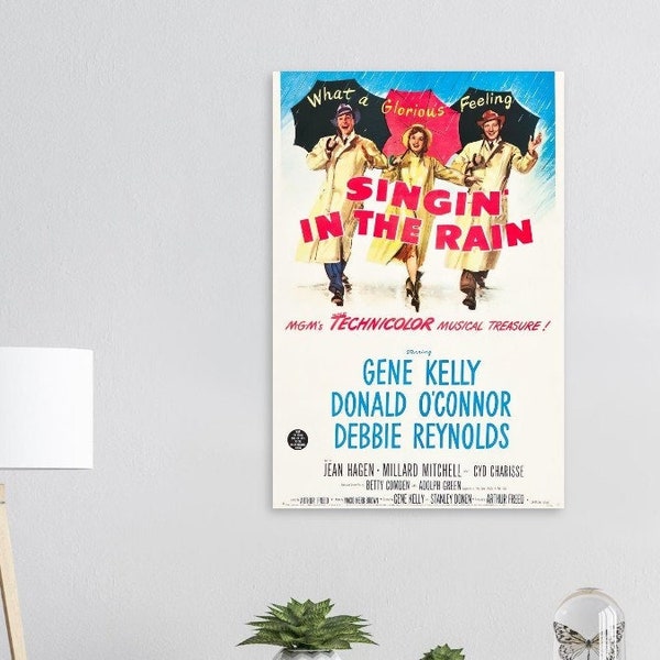 Poster film Singing in the rain US, poster US comédie musicale