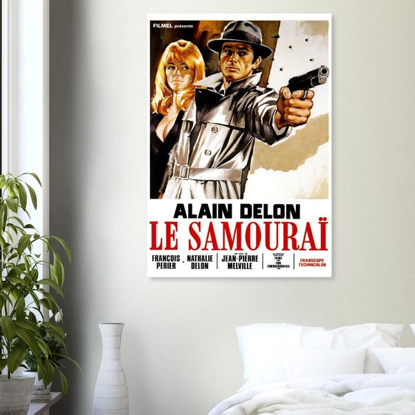 Poster le Samourai, film alain delon, film culte français