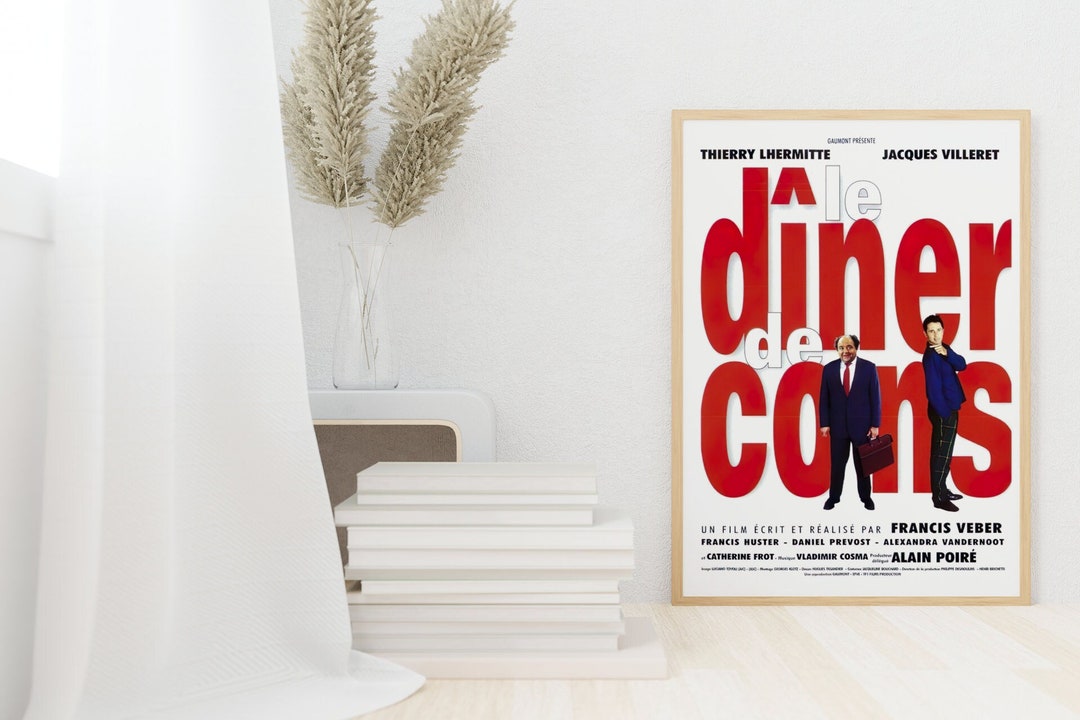 Poster Le Diner Des Idiots, French Cult Film Poster, French Comedy Etsy