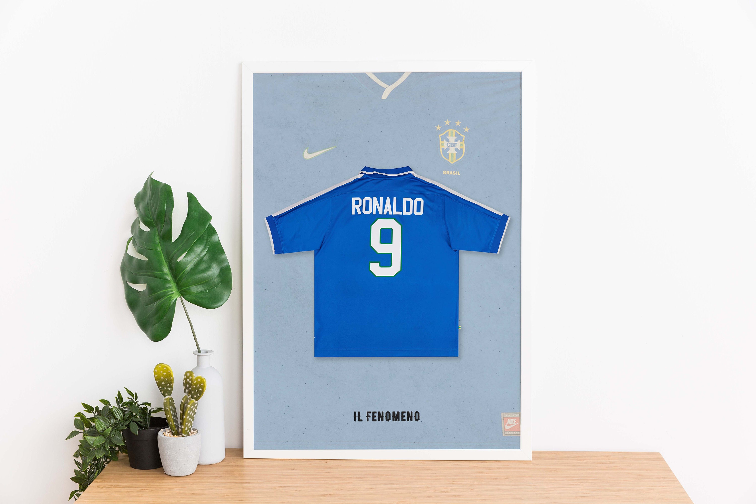 Ronaldo Fenomeno Brasil Jersey, Photo Poster, Thermal Print, Football  Legends, High Resolution, Various Dimensions, Gift 