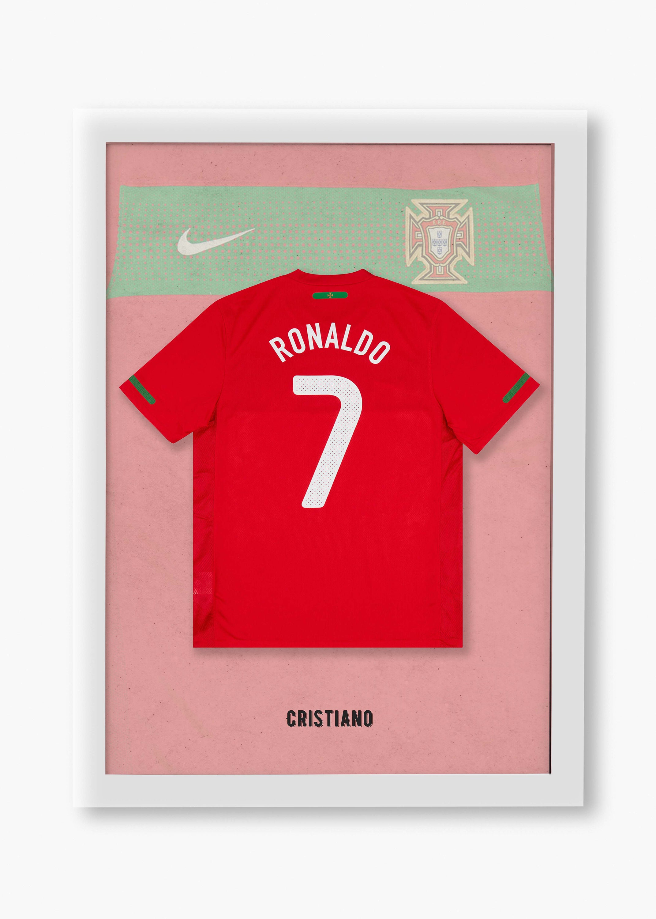 Niño Camiseta Portugal Cristiano Ronaldo #7 Blanco 2ª Equipación