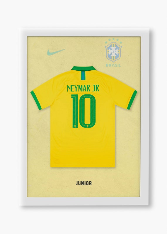 Camiseta Neymar Junior Brasil, Póster Fotográfico, Impresión Térmica,  Leyendas del Fútbol, Alta Resolución, Varias Dimensiones, Regalo -   México