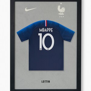 Kylian Mbappe France Jersey, Football Legends, High Resolution Printable Wall Art, High Quality, Instant Download, Gift