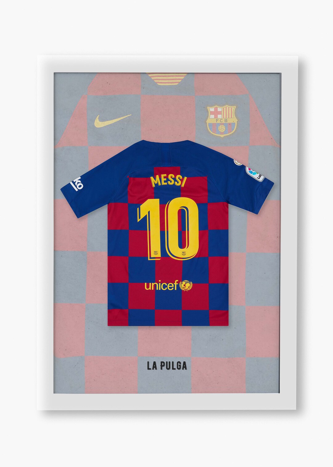 Messi La Pulga Barca Jersey, Photorealistic Thermal Print, Football ...
