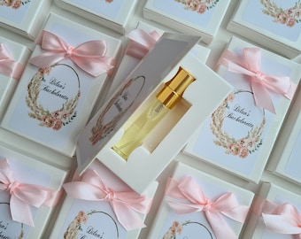 Bachelorette favors, bachelor party perfume favors. Spray bottle of perfume known scents