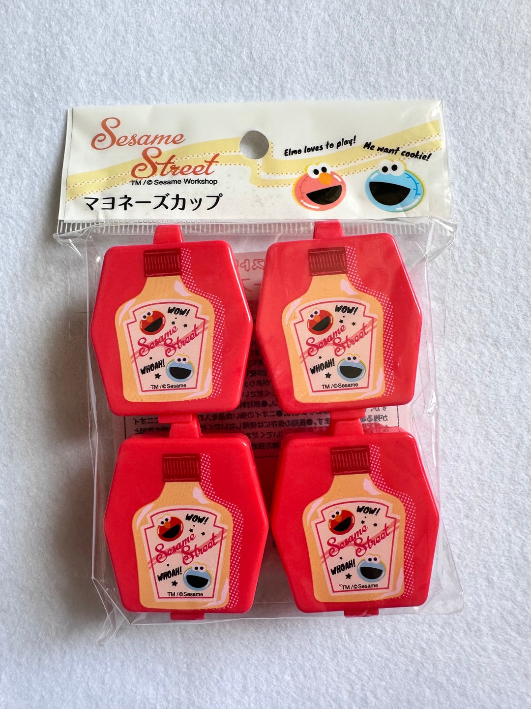 Bento Box Sesame Street Condiments Container 4pcs 20ml Etsy