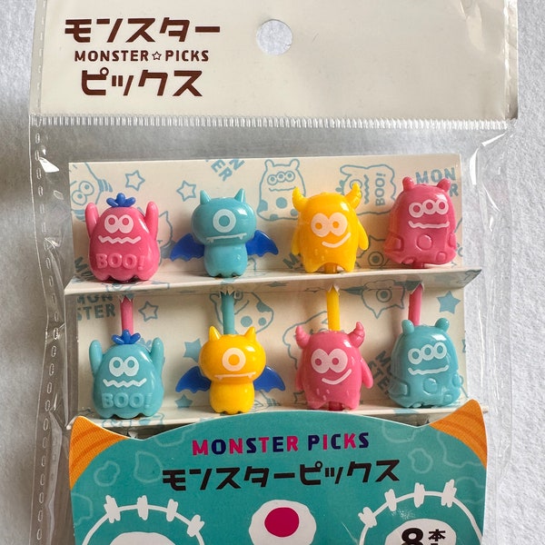 Bento Box MONSTER Food Picks, Food Accessory, Food Decoration – 8pcs