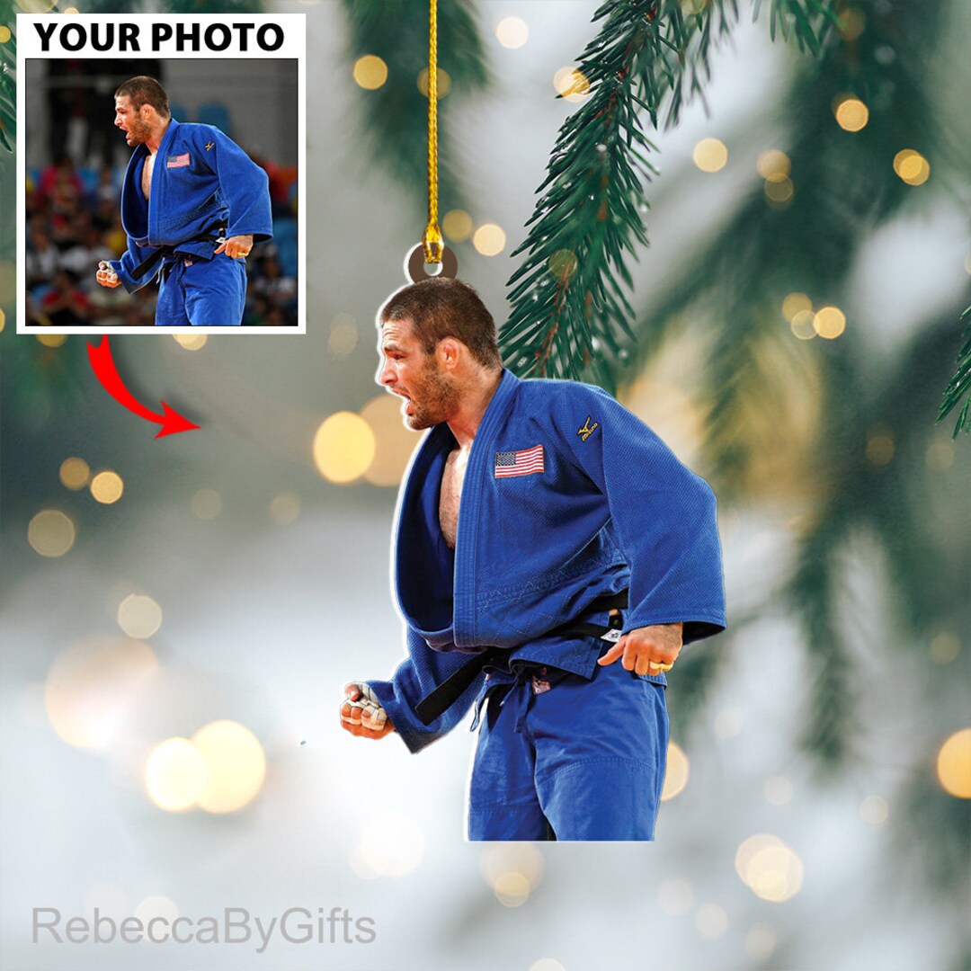 Personalized Photo Judo Player Ornament Gift for Judo Lover Etsy