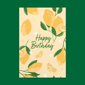 Happy Birthday Citroen Ontwerp Briefkaart - Wenskaart für die beste Geburtstagskarte, für das Geburtstagskind