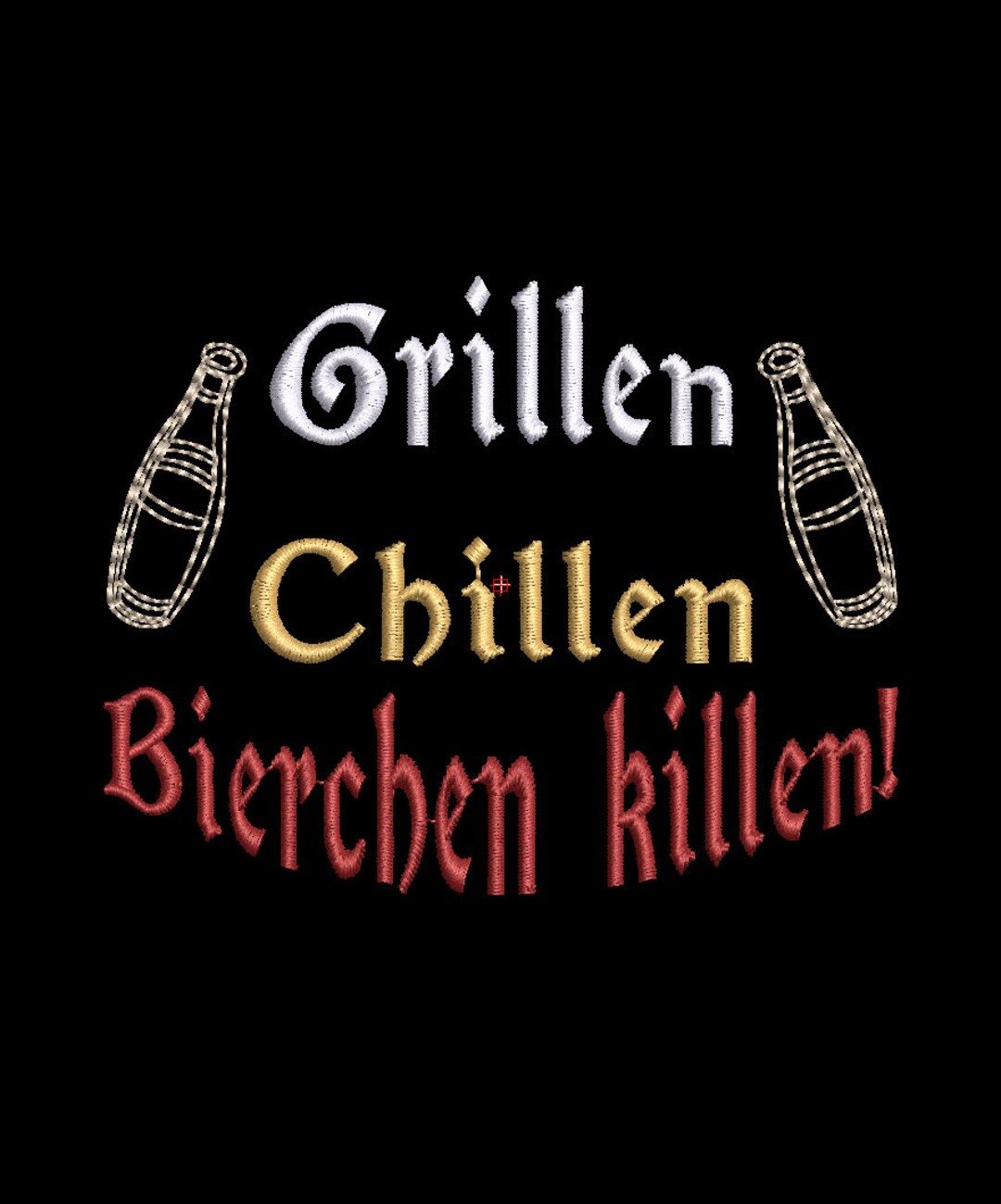 Grillen Chillen Bierchen killen Spruch für die Biertasche, Kochschürze