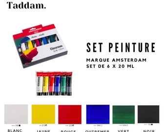 6 Tubes de peintures acryliques Amsterdam