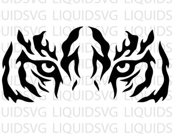Tiger eyes svg Tiger Face svg Leopard svg Cheetah svg Wildcat svg Cutfile for Cricut Svg silhouette eps svg pdf png dxf jpg  Ai