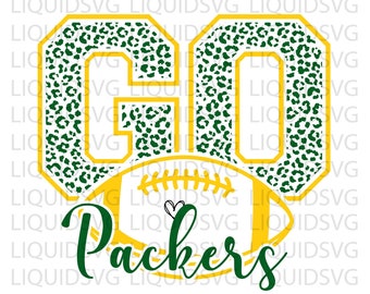 Go Packers svg Packer svg Packers Leopard svg Packers football svg Packers leopard football svg Packers mascot svg Packers team svg school