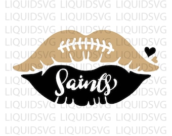 Saints svg Saints Football Lips SVG Football Team Lips SVG Saints Cheer svg Saints Mascot svg Football Mom,Cricut,Silhouette