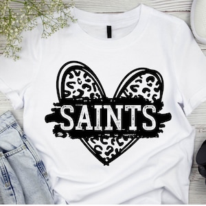 Saints SVG Saints Football Svg Saints Leopard Patch Svg Saints Heart Svg Saint Svg Saints,Saints Png,Mascot,Svg,Png,Ai,Circut,Sublimation