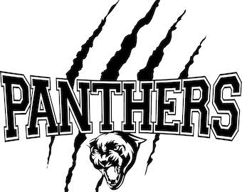 Panthers Mascot SVG, Claws Scratch Design (Digital Cut File)
