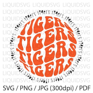 Tigers SVG PNG Tigers svg Stacked Tigers Paw svg Tigers Cheer svg Tigers Mascot svg Tigers Mom svg Tigers Shirt svg