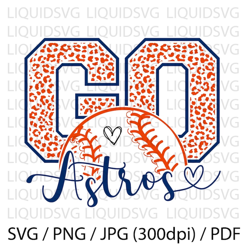 Go Astros Baseball SVG Astros Svg Go Leopard Astros Svg Astros - Etsy