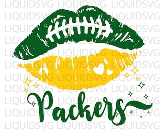 Packers svg Packers Football Lips SVG Football Team Lips SVG Packers Cheer svg Packers Mascot svg Football Mom,Cricut,Silhouette