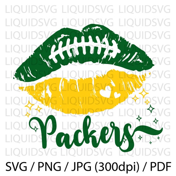 Packers svg Packers Football Lips SVG Football Team Lips SVG Packers Cheer svg Packers Mascot svg Football Mom,Cricut,Silhouette