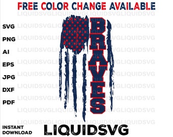 Braves SVG Braves Football Svg Braves Flag Svg Braves Cheer Svg Brave Svg Braves,Braves Png,Mascot,Svg,Png,Ai,Circut,Sublimation