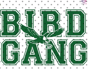 Bird Gang Eagle SVG PNG Football Eagles Philly Retro Philadelphia Digital Download