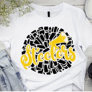 Steelers SVG Steelers Football Svg Steelers Cheer Svg Steelers Pompom Svg Steelers Mom Svg Steelers,Steelers Png,Mascot,Svg,Png,Ai,Circut,Su