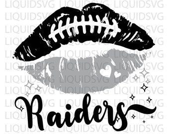 Raiders svg Raiders Football Lips SVG Football Team Lips SVG Raiders Cheer svg Raiders Mascot svg Football Mom,Cricut,Silhouette