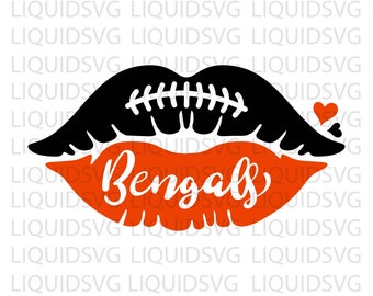 Bengals svg Bengals Football Lips SVG Football Team Lips SVG Bengals Cheer svg Bengals Mascot svg Football Mom,Cricut,Silhouette