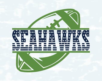 Seahawks Svg Png | American Flag Football Split Text Svg | Go Seahawks Team Sports | Cricut Sublimation File