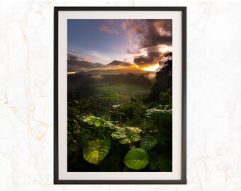 Ethereal Bali Views - Fine Art Photography of Mt Agung Cascade for Home & Office Decor