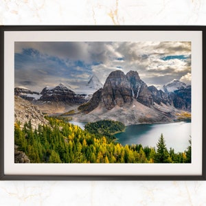 Tranquil Spring Serenity - Mount Assiniboine Canadian Rockies Fine Art Photography Print for Home Decor