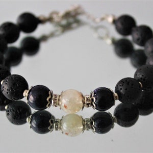 Citrine Star Stone Lava  Gemstone Bracelet,Healing Bracelet,Beaded Bracelet,Gift For Her,Crystal Bracelet,Couple Bracele&lt;ts,Gemstone Jewelry