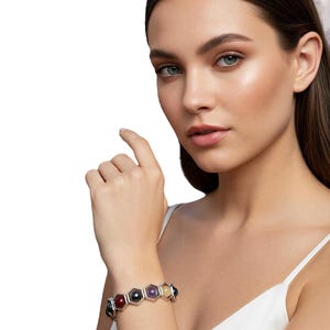 Handgemaakte 7 chakra-armband. Chakra-wikkelarmband met verstelbare strikband. Yoga- en meditatiearmband, breng je chakra's in balans, uniek ontwerp