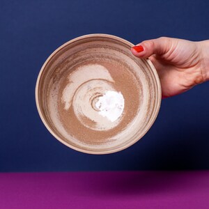 Sascha Bowl 650mL Ceramic Handmade Present Marble image 2