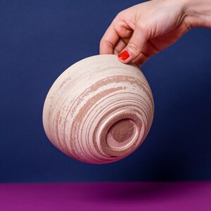 Sascha Bowl 650mL Ceramic Handmade Present Marble image 5