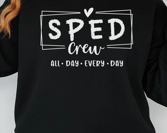 Sped Crew SVG PNG, Special Ed Svg, Teacher Shirt Svg, Back To School Svg, Autism Svg, Sped Svg, Teacher Svg, Sped Teacher, Sped Squad Svg