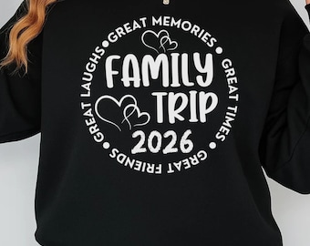 Family Trip 2026 SVG, Vacation Shirt Design (Digital Download)