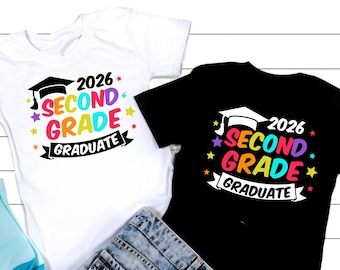 2nd Grade Grad SVG PNG, 2nd Grad Graduation Shirt Svg, Second Grade Svg, Graduation 2026 Svg, Class Of 2026 Svg, End Of School Svg