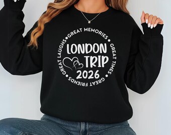 London Vacation 2026 SVG, Family Trip Clipart (Digital Download)