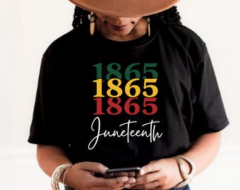 Juneteenth 1865 Design, Black History SVG, African American PNG (Digital Download)