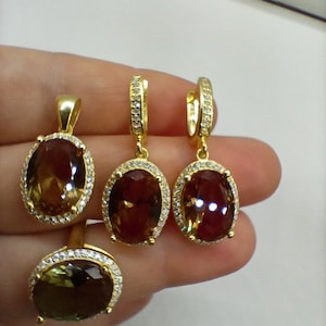 Sultanite,ring,Earrings,Necklace,Jewelry Sets,Vintage Gemstone Ring,Vintage Jewelry for Women,Victorian.
